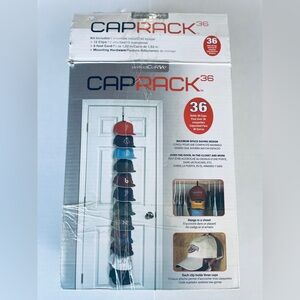 Perfect Curve Cap Rack-Holds 36 Caps-Each Clip Holds 3 Hats-Space Saving Design